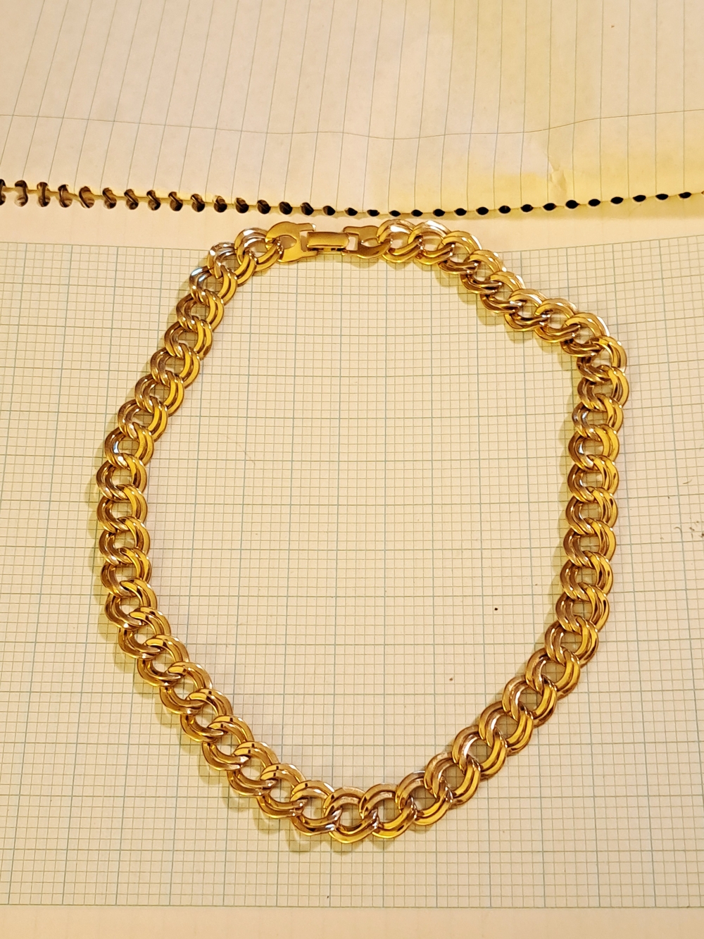 Monet Gold Double Link Necklace - Women Jewelry